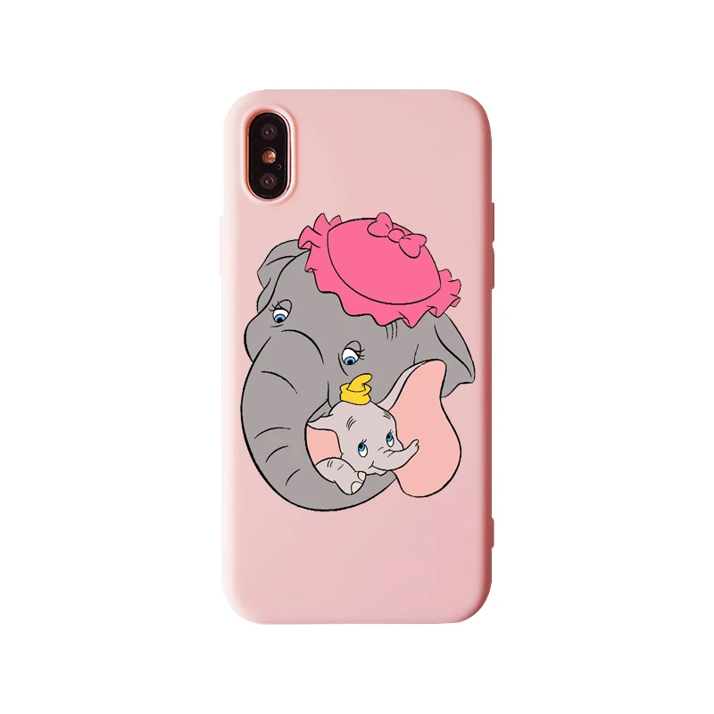 TPU Мультяшный слон Дамбо чехол для телефона iPhone 11 11Pro 11Pro MAX 5s 6 6S 7 8Plus X Xs Max XR Модный мягкий силиконовый чехол со слоном - Цвет: TPU