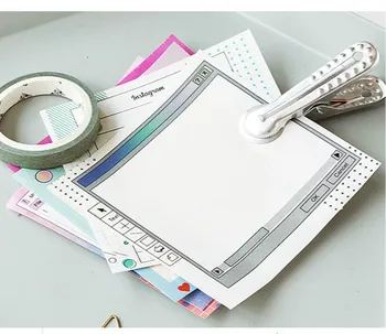 

Cool INS Fashion Pocket Memo Pad 80mm*80mm 30 Sheets