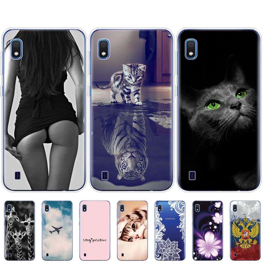 Чехол cartoon SM A105F A105 силиконовый для Samsung Galaxy A10|Бамперы| |