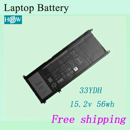 

High quality 33YDH notebook Battery For Dell inspiron 17 7778 battery free shipping