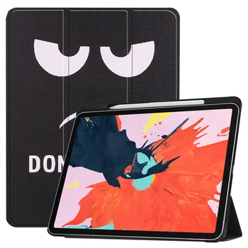 

For iPad Pro 12.9 Case With Pencil Holder PU Leather Front Cover + Hard Back Smart Shell for iPad Pro 12.9 2018 Case