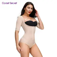 Корсет Secret, женское корректирующее белье, подтягивающее нижнее белье, контроль живота, талии, тренажер, регулируемое боди, короткий рукав, Женский корсет