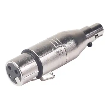 

Durable Female Adapter Wear-resistant Zinc Alloy Mini XLR 3pin Female to XLR 3pin Female Adapter Socket Connector Plug
