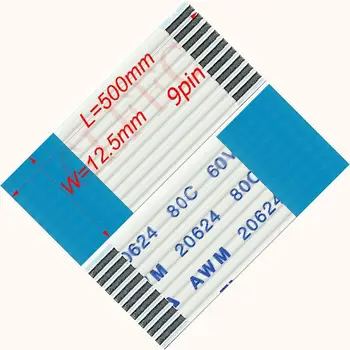 

9pin 1.25pitch 500mm-5000mm B-type Flexible Flat Cable FFC awm 20624 ROHS for TTL LCD DVD Computer