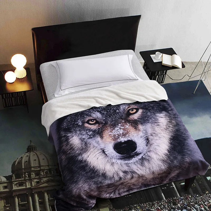 

3D digital three-dimensional printing baby velvet double-layer blanket personality blanket blanket