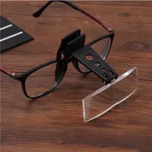  1.5X 2.5X 3X Trojan-horse-type clip-glasses magnifier for experimental inspection surgical repair Magnifying Glass 