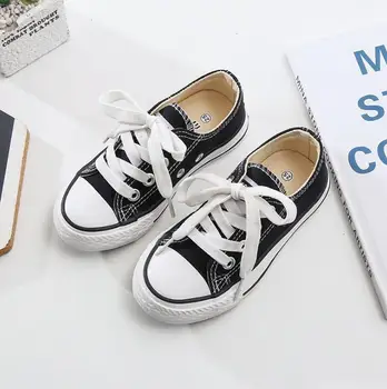 

Kids Shoes for Girl Children Canvas Shoes Boys Sneakers New Spring Autumn Girls Shoes White Short Solid Fashion Children Shoes