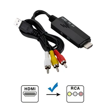 

1080P HDMI to 3 RCA AV Video Audio Cable Converter Adapter For HDTV DVD /Cable box /PS3 406#2