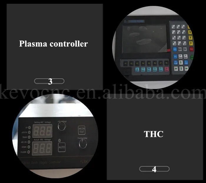 Cnc 1530 plasma cutter 160A 200A 45A 65A 85A 105A 125A Metal Iron Table plasma cutting machine
