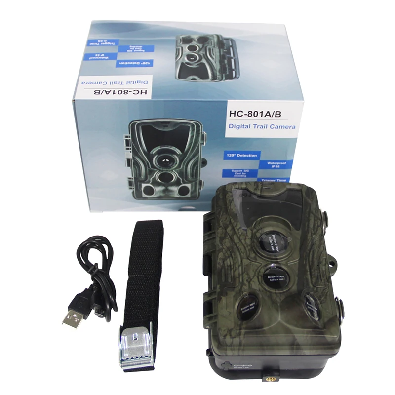 HC801A Hunting Trail Camera Digitial Wildlife Scouting Camera Night Vision Motion Activated 120&deg;,0.3s Outdoor Camera Trigger