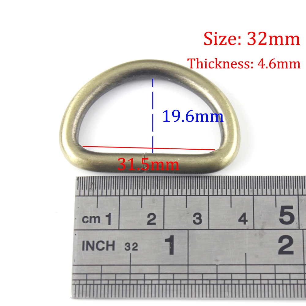 1 шт. 4/"~ 2" металлическая ди D кольцевая Пряжка для тканевый рюкзак сумка части кожаный ремешок ремень кошелек ошейник Застежка высокого качества