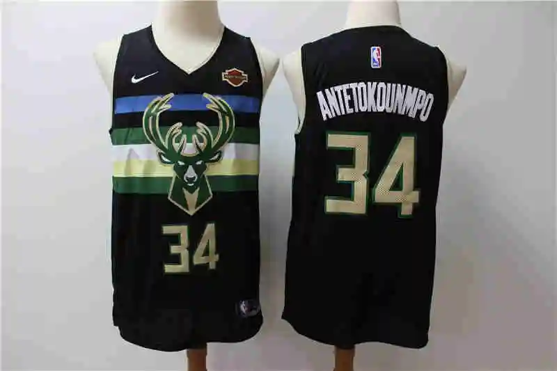1 A+++ Качественная мужская футболка для взрослых#34 Giannis Antetokounmpo - Цвет: 1