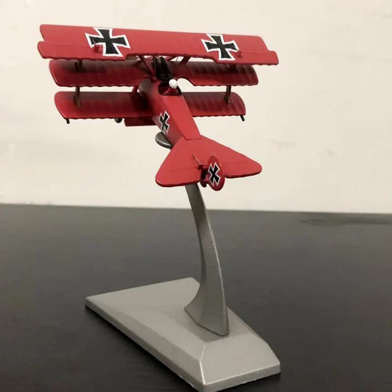 RD 1/72 Масштаб мировой войны Германия Fokker Dr-I Red Knight Fighter литой металлический самолет модель игрушка для коллекции, подарок, украшение