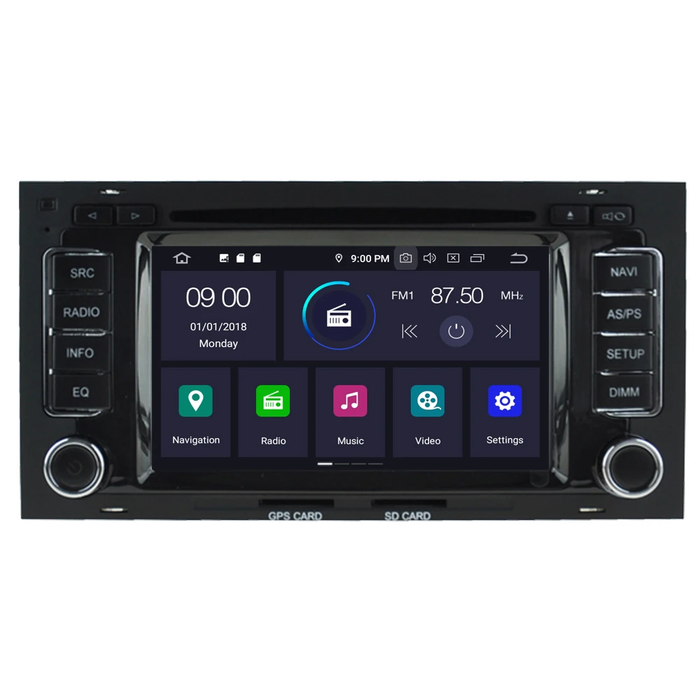 Cheap For VW For Volkswagen Touareg T5 Multivan 2002 - 2010 Android 9.0 Autoradio Car Radio Stereo DVD GPS Navigation Media Player 1