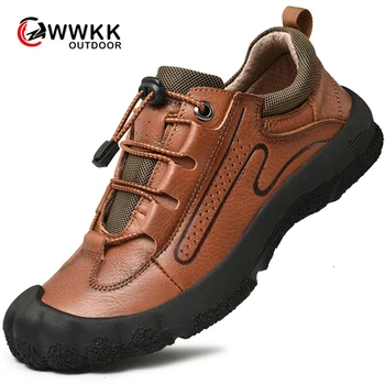 

WWKK Mountaineering Outdoors Hiking Shoes Men Trekking Shoes 2019 Athletic Sport Shoes Masculine Black Autumn Zapatos Hombre