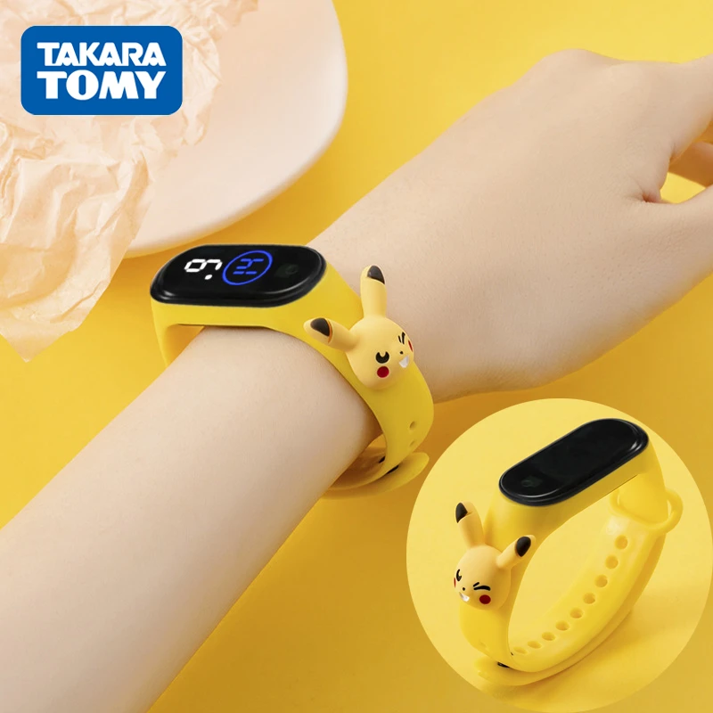 タカラトミー ポケモンデジタルウォッチ アニメーション電子ブレスレット ピカチュウ 子供向け Led 漫画 スポーツ Action Figures Aliexpress