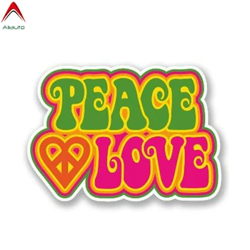 

Aliauto Peace Love Car Sticker Funny Bumper Window Automobiles Motorcycles Accessories Waterproof Vinyl Decal,13cm*7cm