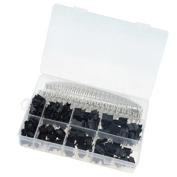 

560PCS/Box JST SM2.54mm Male+Female 2P 3P 4P 5P Housing Connector Adaptor Assortment Kit Header Electronic DIY Kit 2.54mm Pitch