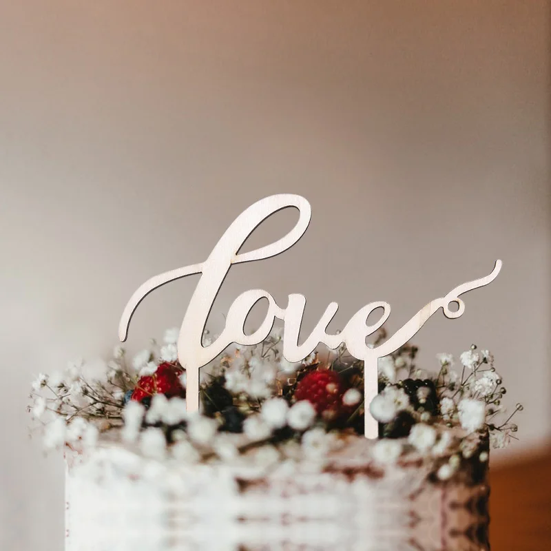 1 шт. Mr Mrs торт Топпер DIY лазерная резка дерева Топпер для торта Love для свадебного торта украшения выступает поставок СР реквизит для фото вечеринок