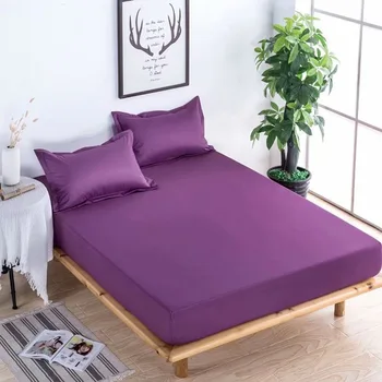 

High Quality Mattress Cover Topper Waterproof Mattress Protector Single Double Bedspread Fitted Bed Sheet With Pillow Cases