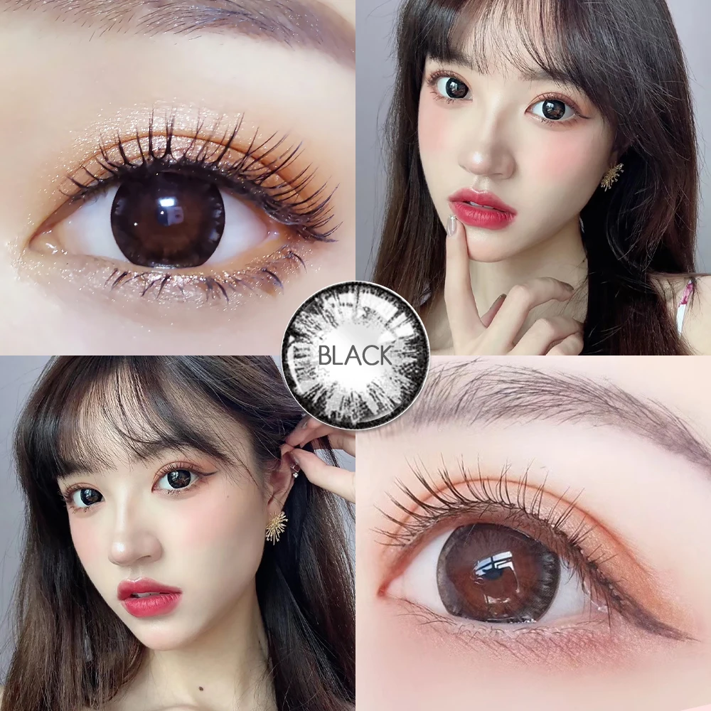 OVOLOOK 2pcs/пара линз Цвет ed контактные линзы для глаз MAXIY Девушка Серия 6 тон Dia 14 5 мм