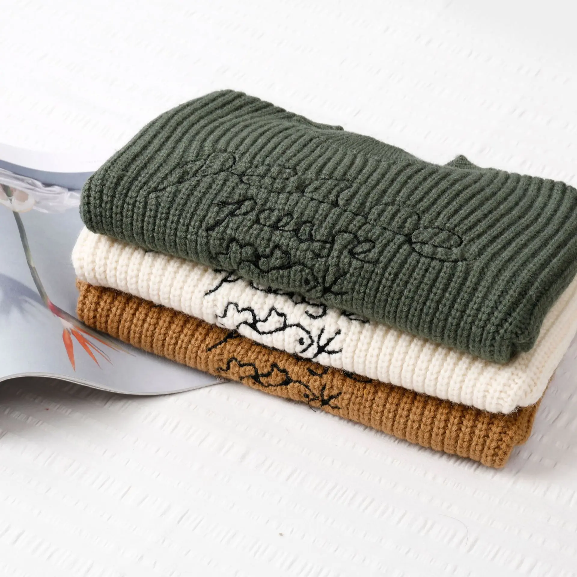 

New Style 2018 Autumn & Winter Kids' Sweater Korean-style Infants Child Thick Needle Sweater Lettered