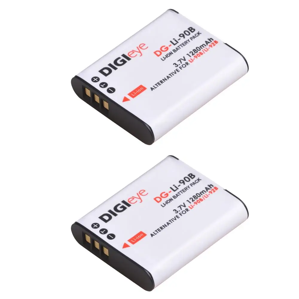 Batteria Di Li-92B Di 1280Mah Per La Tg-6 Dura Di Olympus Tg-5 Tg-4 Tg-3 Tg-Inseguitore Sh-1 Sh-2 Li-90B Ihs Sh50 Ihs Sh60 Xz-2 Ihs