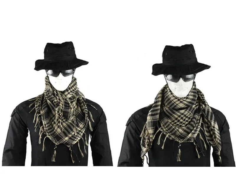 árabe xale pescoço capa cabeça envoltório para a caça caminhadas