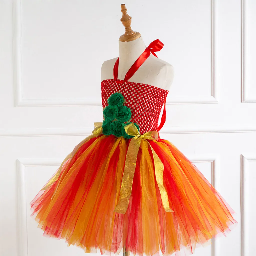 Girl's Dress Kids Child Sleeveless Princess Pageant Gown Christmas Party Wedding Dress Princess Vestidos infantil for girls P30