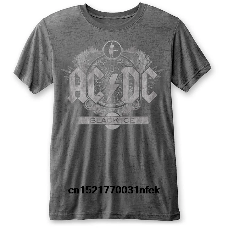 Men T shirt AC_DC Black Ice Vintage funny t-shirt novelty tshirt women |