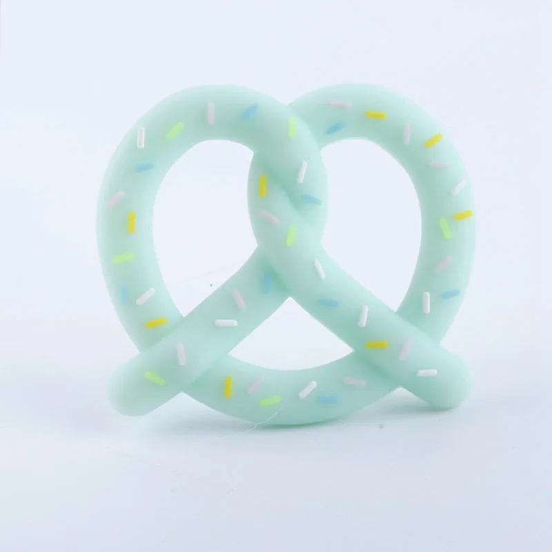 Mint Bread Stick BPA бесплатные Силиконовые Прорезыватели для зубов Еда Класс крошечные стержнем для творчества, игрушки-прорезыватели Цепочки и ожерелья Baby Shower подарки мультфильм Животные Прорезыватель для зубов, 1 шт - Цвет: Mint Bread Stick