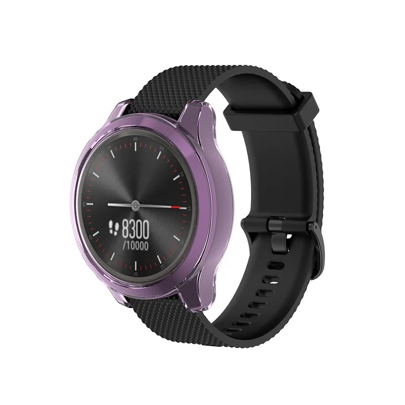 Garmin Vivomove 3/3S/Luxe/Style 스포츠 시계 보호 범퍼 커버 액세서리 용 TPU 소프트 쉘 엣지 프로텍터 케이스 프레임