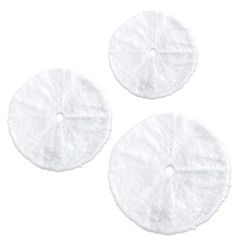 

Christmas Tree Skirt White Carpet Plush Base Floor Mat Cover Decor