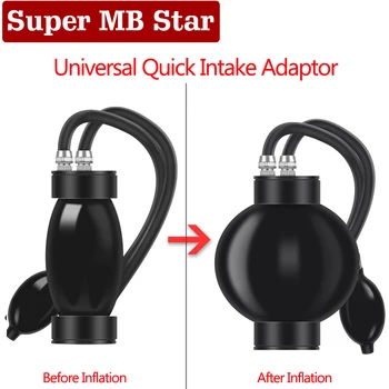 

Quick Universal Intake Adaptor Quick Seal Intake / Exhaust Adapter For Automotive Machine Smoke Leak Detector Diagostic Tool