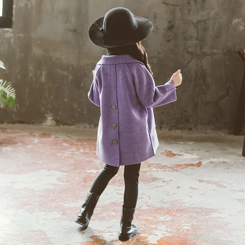 Puckcovi/детская зимняя одежда, шерстяные пальто для девочек, Ropa nina invierno, пальто с искусственным мехом для зимы, новые модные куртки для детей 4-12 лет