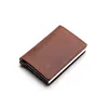 ZOVYVOL 2022 Real Leather RFID Card Holder New Card Case Clutch Pop-up Wallet Genuine Leather Aluminum Box Slim Thin Smart ► Photo 1/6