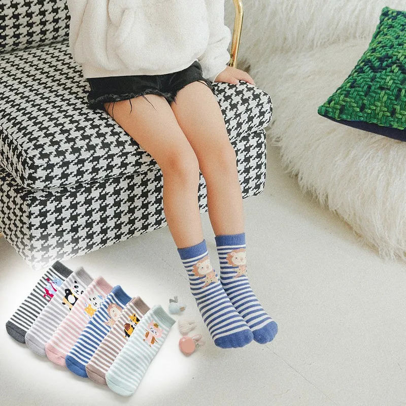 New Toddler Baby Socks Kid Girls Boys Socks Cartoon Socks Soft Cotton School Sports Crew Socks