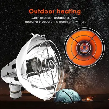 

Durable Silver 3.0-4.5KW Gas Heater Hunting Heater Gas Stove Tent Warmer Fishing Camping Mini Gas Heating Outdoor Propane