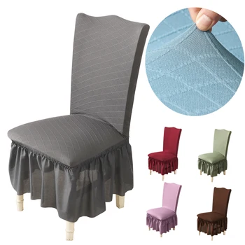 

XL chair covers for dining room knitting elastic cover for banquet wedding office chair funiture protector