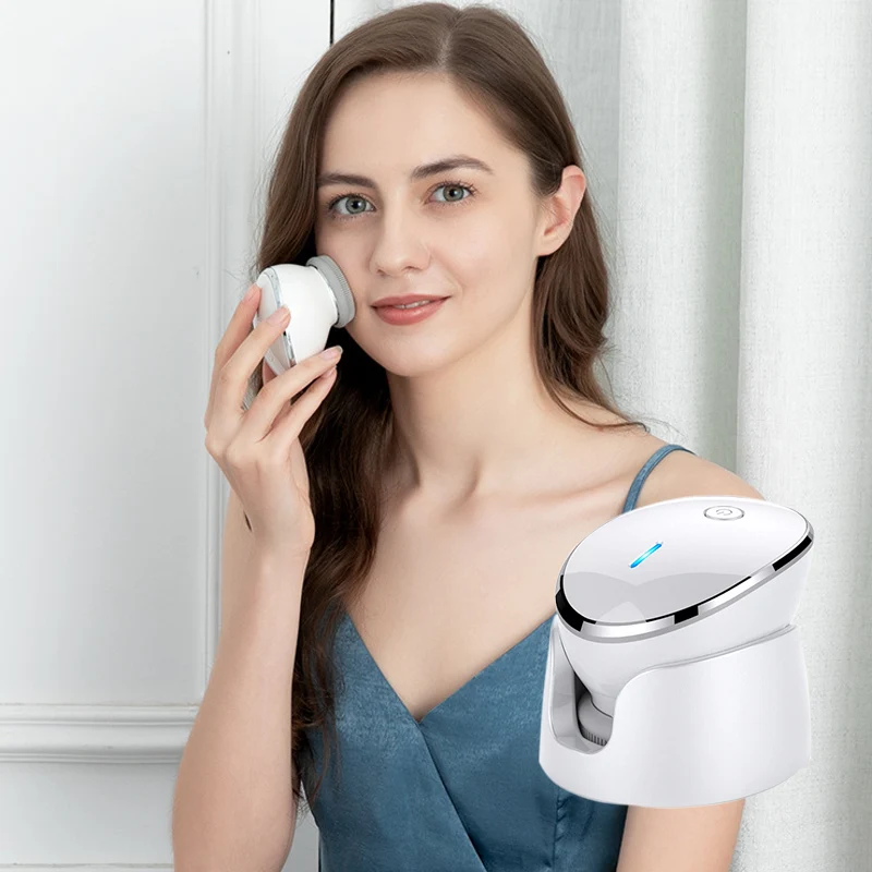 

Powered Facial Cleansing Devices Ultrasound Clean Pores Multifunctional Import Exfoliating Reduce Oil Acne Dead Skin Face Care
