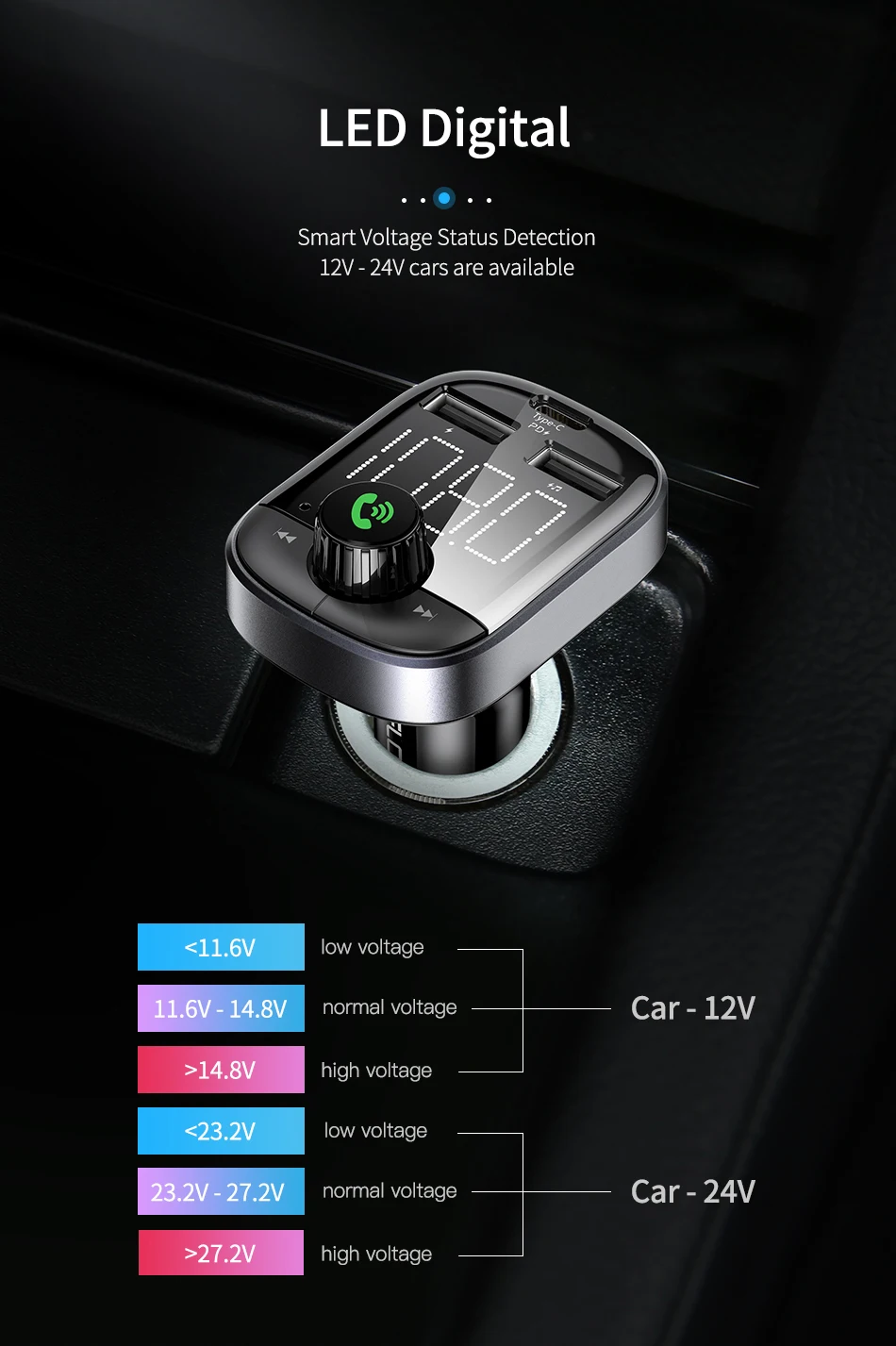 FLOVEME QC3.0 автомобильное зарядное устройство Bluetooth fm-передатчик автомобильный комплект для iPhone 11 Pro Max 3.6A Быстрая зарядка USB PD автомобильное зарядное устройство для телефона