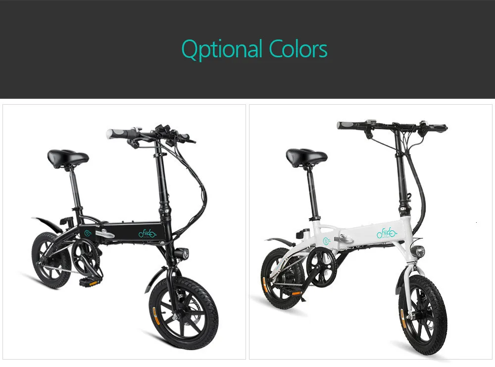 Fiido D1 Folding Electric Bike Two Wheels Electric Bicycle 14 Inch 36V 250W Mini Adults Electric Scooter With Seat  (17)