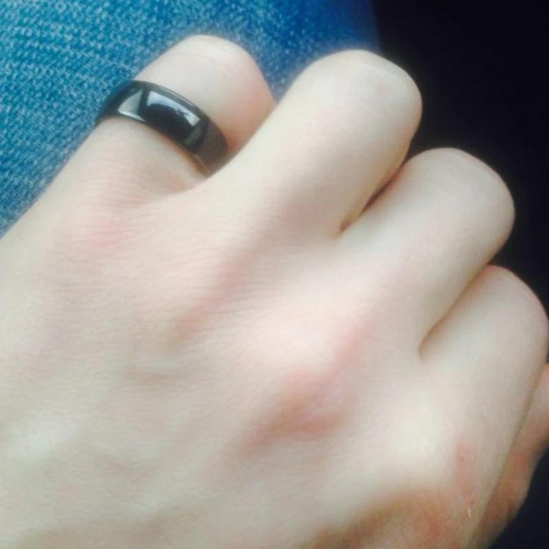 125 кГц/13,56 МГц RFID черная керамика Смарт палец кольцо носить IC ID двойной чип контроль доступа смарт Кольцо реплицируемые карты доступа ключ