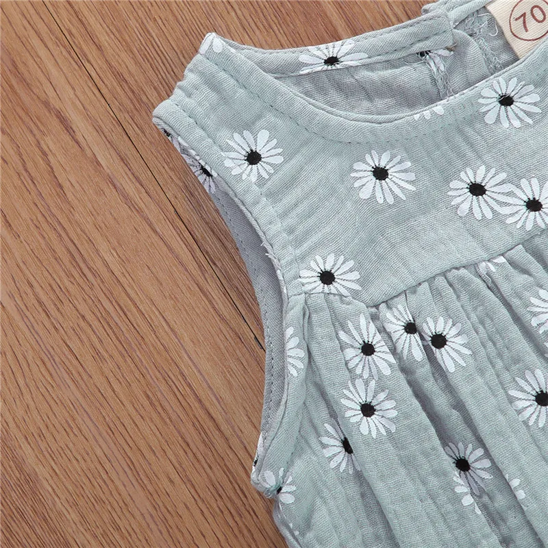 bulk baby bodysuits	 0-18M Newborn Cotton Linen Romper Baby Girls Sleeveless Floral Print Button Romper Infant Toddler Soft Outfit Sunsuit Clothes Baby Bodysuits comfotable