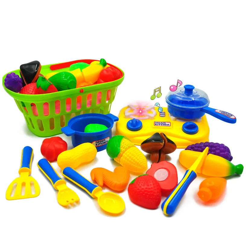 21 Pieces Children Play House Model Kitchen Toy Kids Cooking Kitchenware Tableware Set AliExpress Amazon