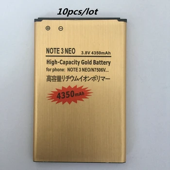 

10pcs/lot for Samsung note 3 Neo Replacement Rechargeable Phone Battery EB-BN750BBC for Samsung Galaxy Note 3 Mini N7506V