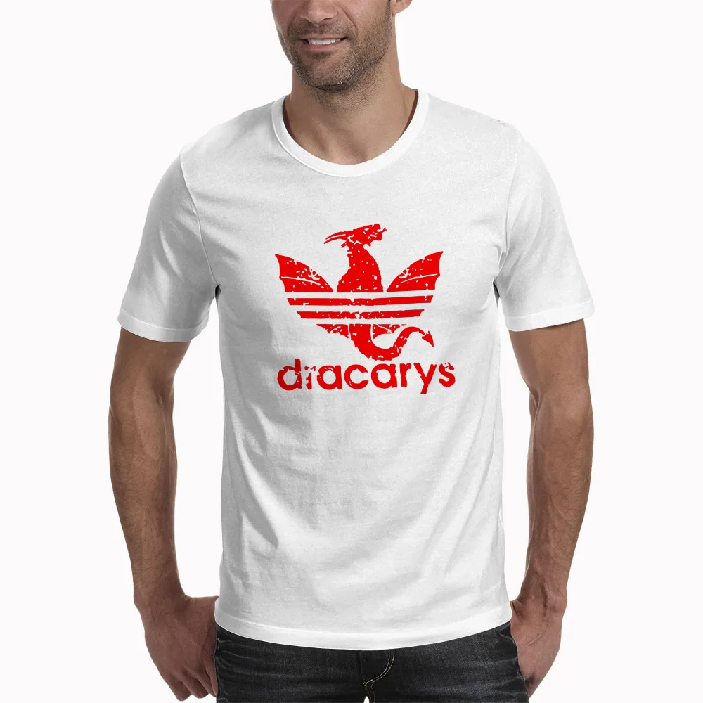 Футболки «Игры престолов» Dracarys мужские футболки harajuku в винтажном стиле Camisetas hombre футболка уличная мужская одежда