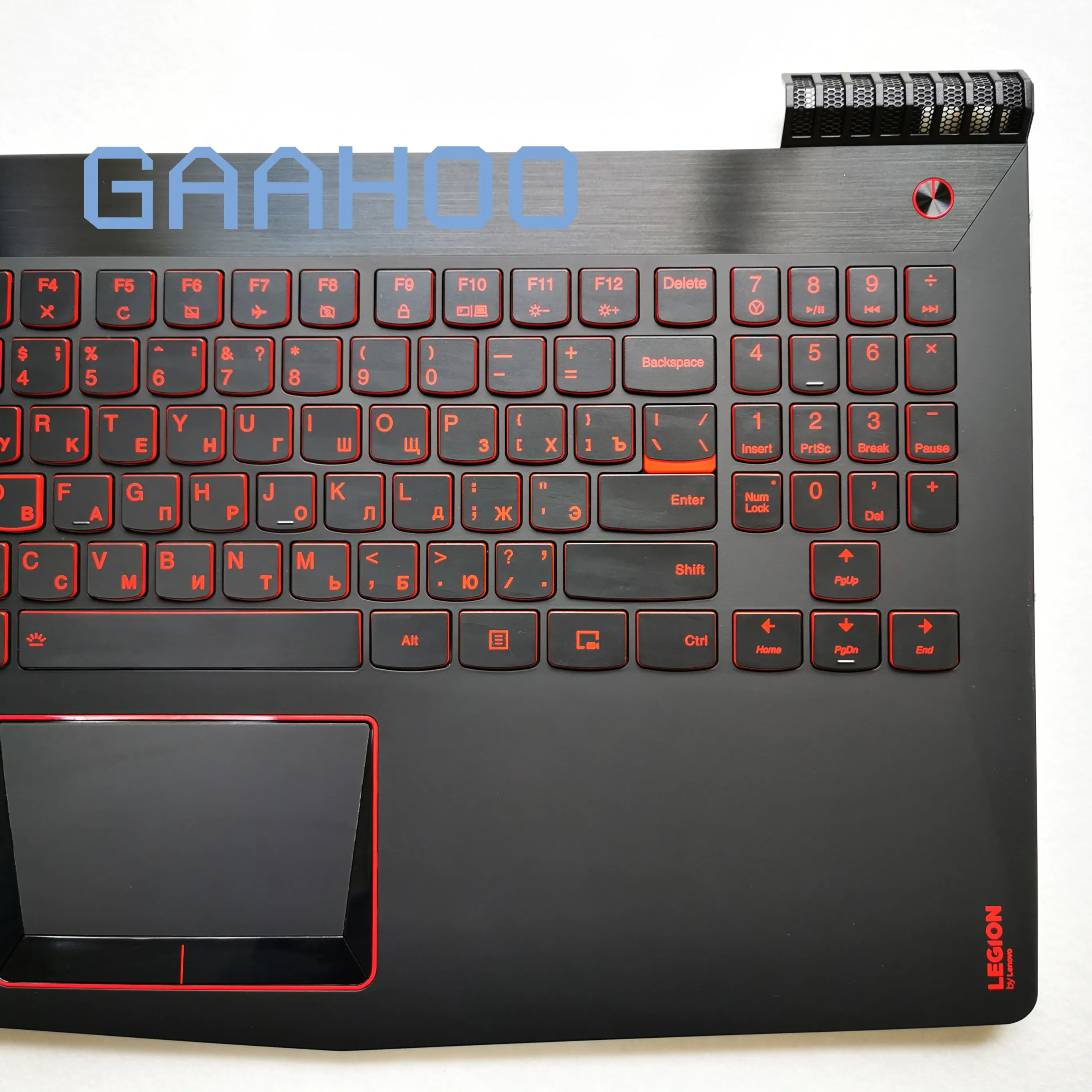 RU русская клавиатура с подсветкой чехол для lenovo Legion R720 Y520 R720-15IKB Упор для рук верхний чехол с красной клавиатурой и тачпадом