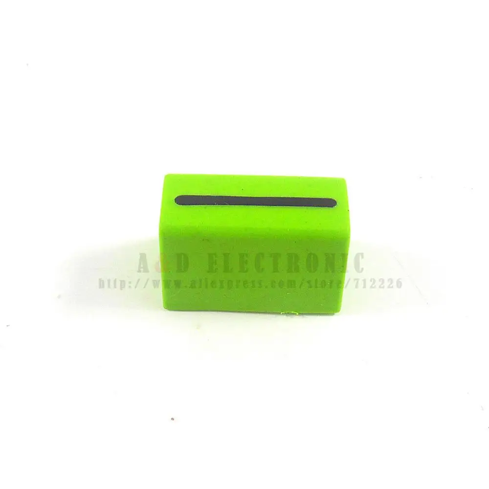 10pcs Fader Cap Straight Slide Potentiometer Cap / 22mm * 14mm for RANE TTM-54 56 57 61 68 Sixty-Eight Dark Green color