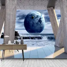 Пользовательские Настенные обои 3D стерео расширение пространства римская колонна земли пейзаж фон украшение стены живопись